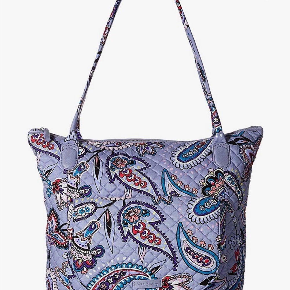Vera Bradley Carson North South cotton Large Tote Bag in Makani Paisley